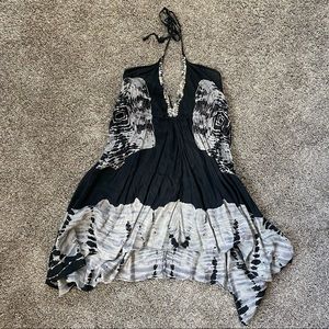 Moda International Dress Black With Neck Detail Size XS/S